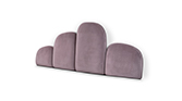IRAYA | Modern Velvet Headboard by BRABBU